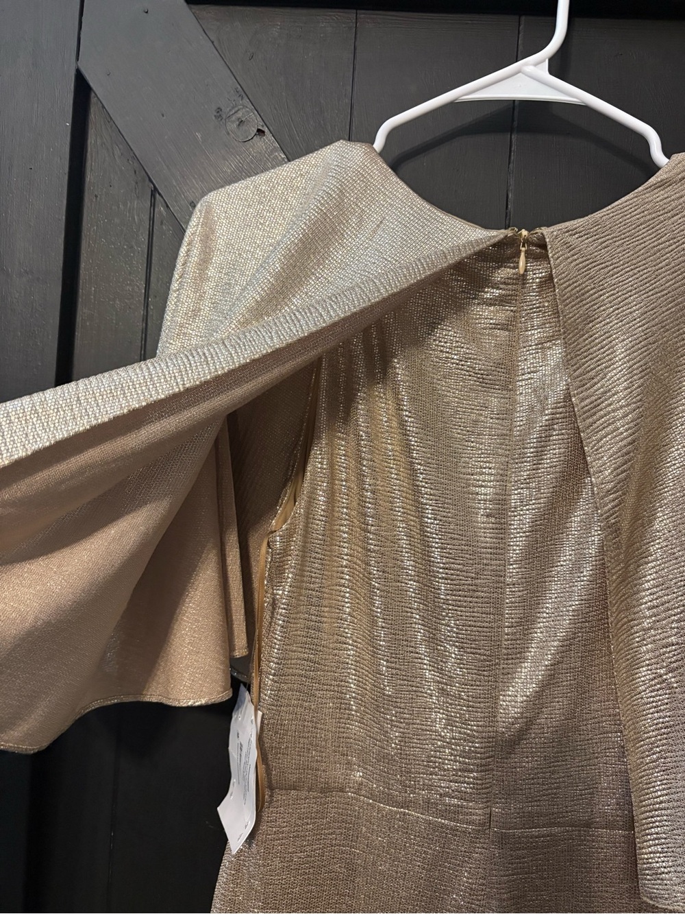 Ralph Lauren Shimmery Gold Twist-Front Maxi Dress - Picture 9 of 13